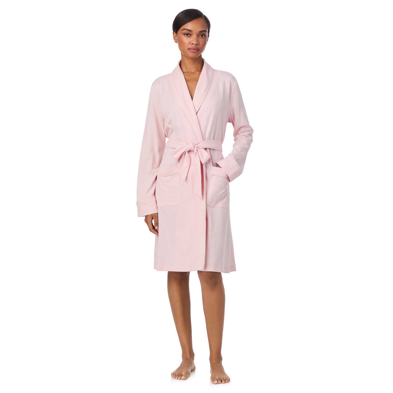 Lauren Ralph Lauren Cotton Jacquard L/S Shawl Collar Robe